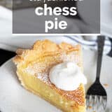 Chess Pie with text overlay