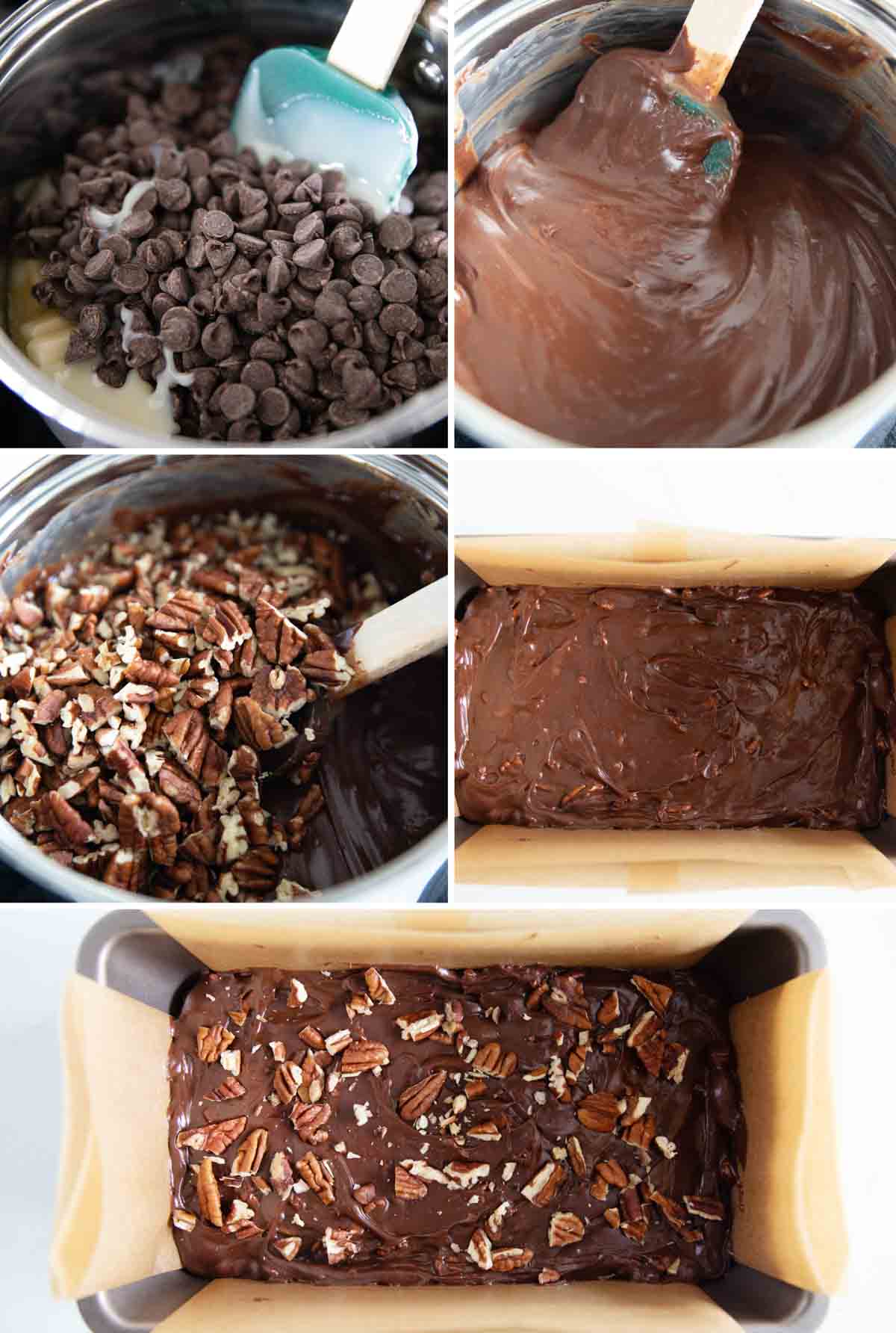 Steps to make easy fudge.