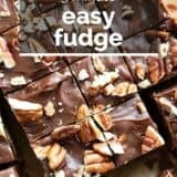 Easy Fudge with text overlay.
