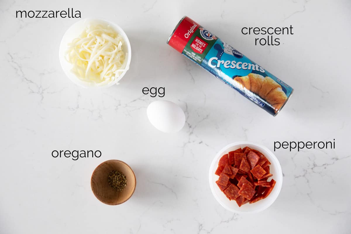 Ingredients for Pepperoni Pinwheels