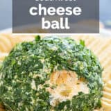 Southwest Cheese Ball with text overlay.