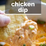 Buffalo Chicken Dip with text overlay.