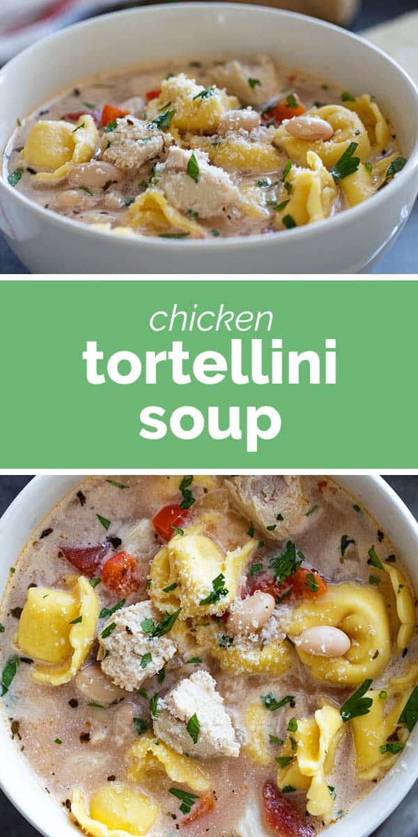 Chicken Tortellini Soup - Taste and Tell