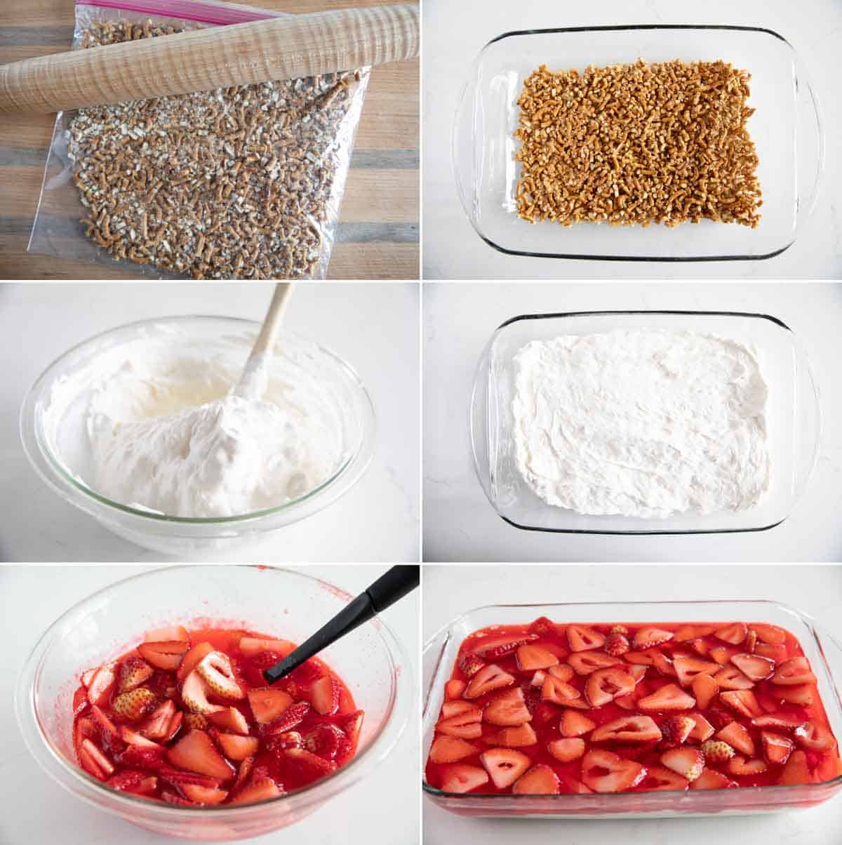 Steps to make Strawberry Pretzel Salad