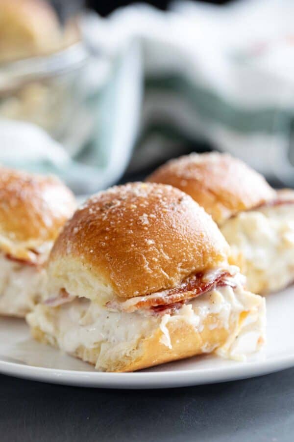 Chicken Bacon Ranch Sliders Taste and Tell