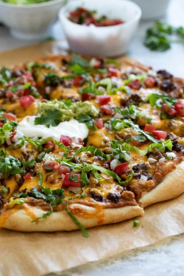 Taco Pizza - 2 Favorites Combined! - Taste and Tell