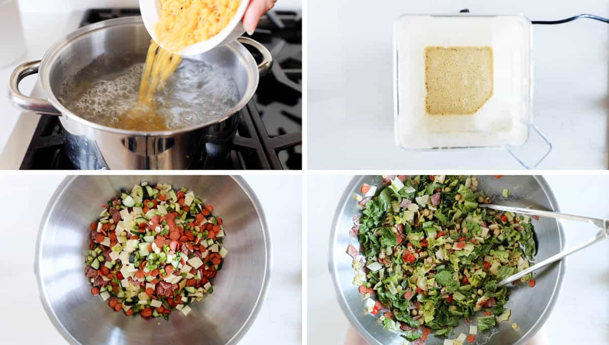 Steps to make Italian Chopped Salad.
