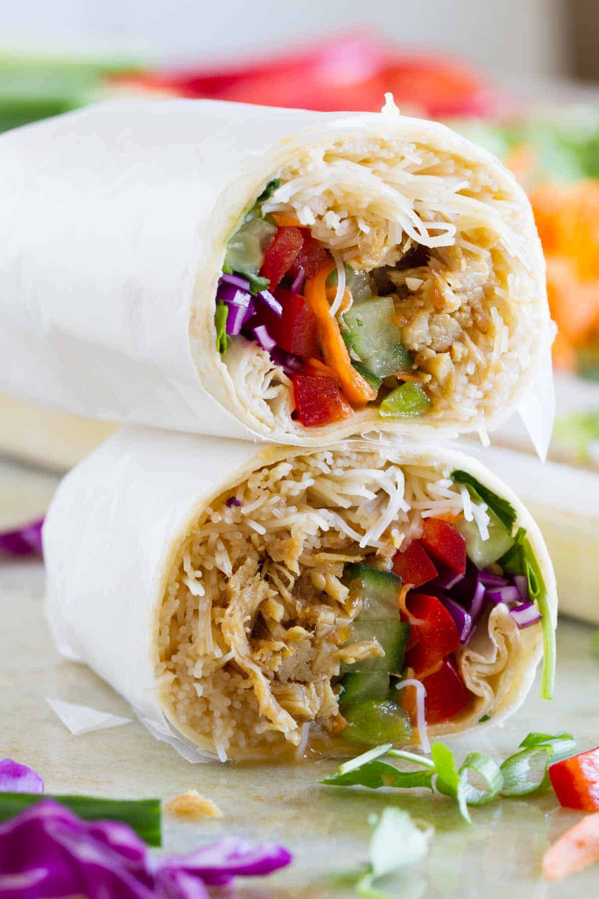 Chicken Teriyaki Wraps - Taste and Tell