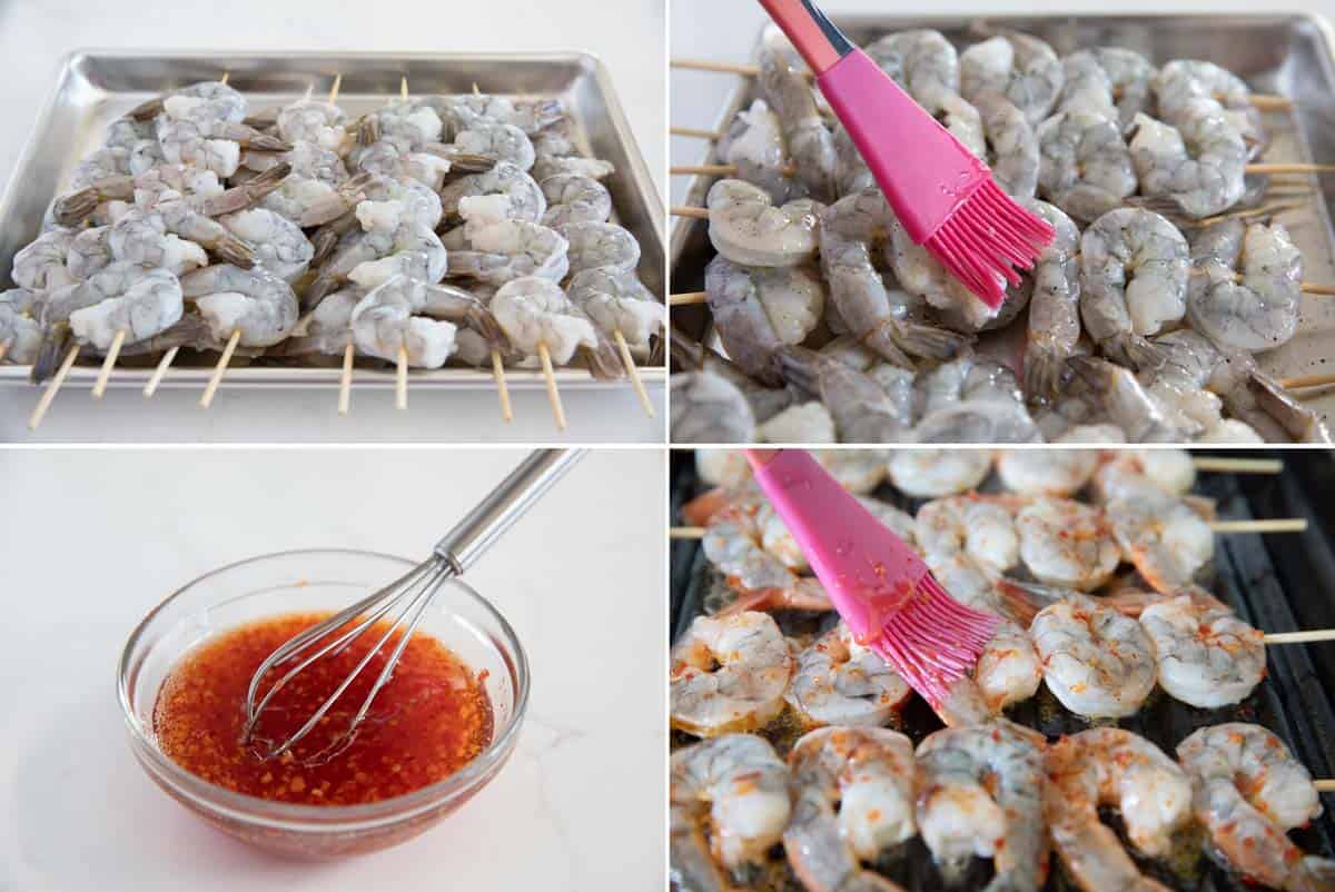 Chili Honey Garlic Shrimp Kabobs Taste and Tell