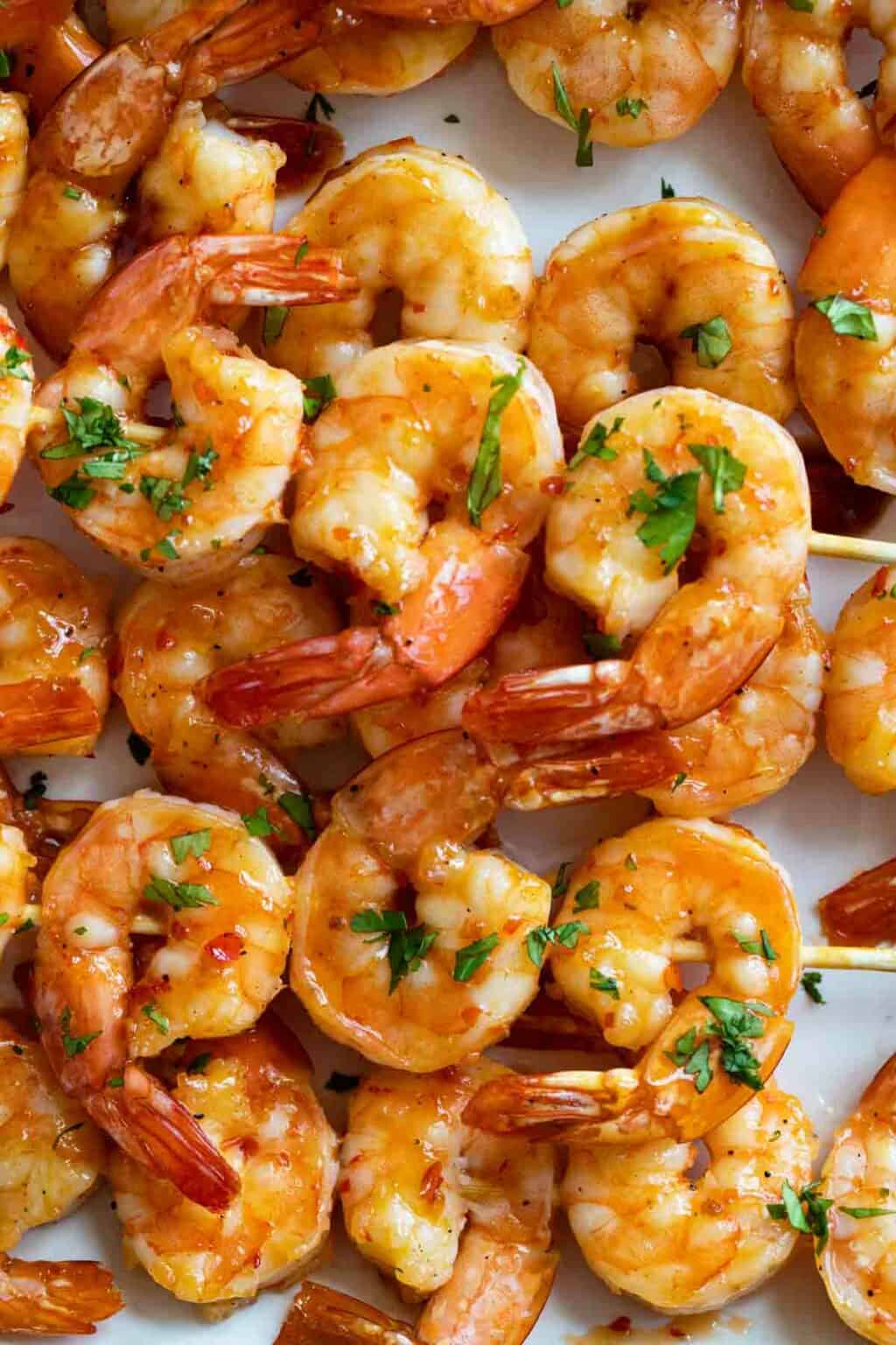 Chili Honey Garlic Shrimp Kabobs Taste and Tell