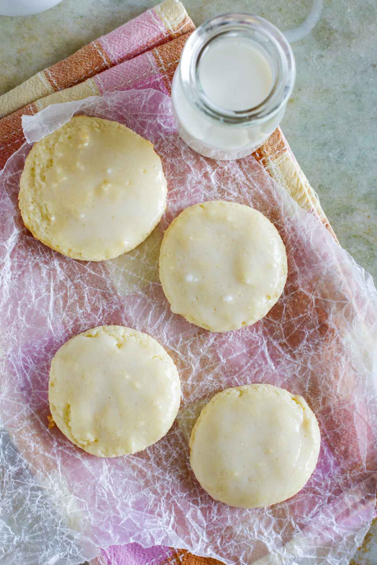 Wax Paper Sheets, Milk & Cookies