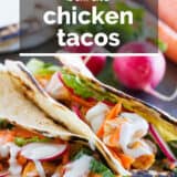 Buffalo Chicken Tacos with text overlay.