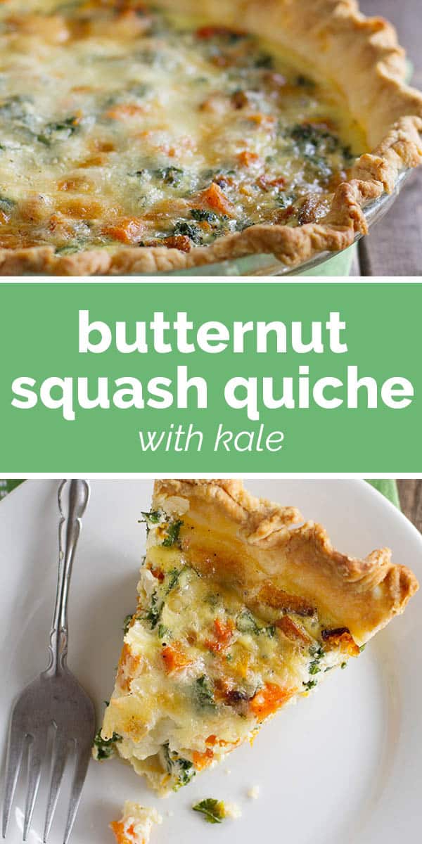 Butternut Squash Quiche with Kale Taste and Tell