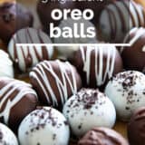 Oreo Balls (Oreo Truffles) with text overlay.