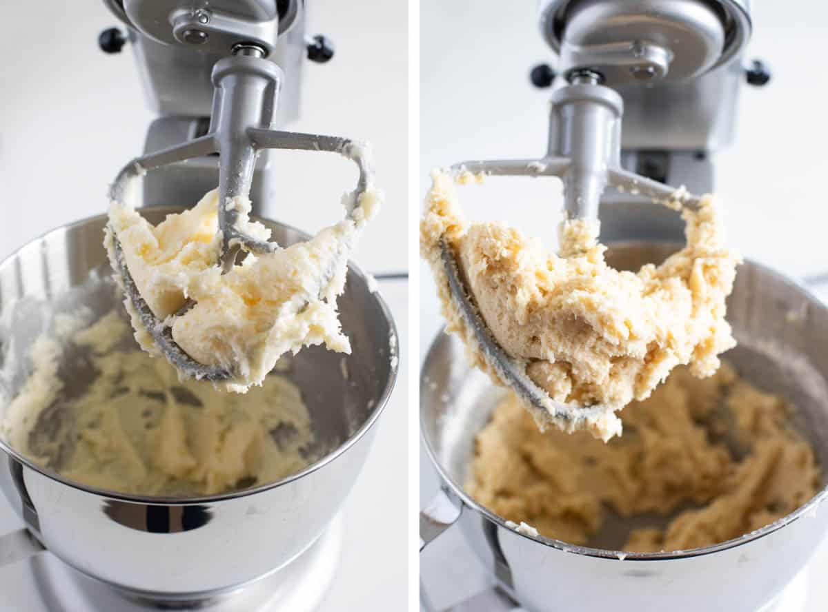 Making dough for Spritz Cookies.