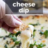 White Cheese Dip with text overlay.