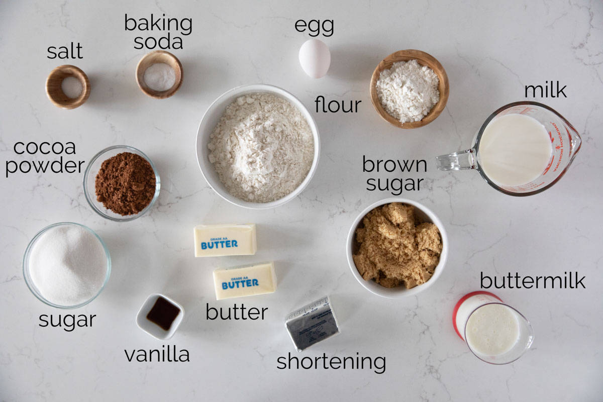 ingredients to make Whoopie Pies