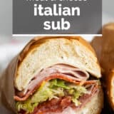 Italian Sub with text overlay.