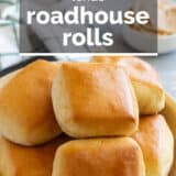 Texas Roadhouse Rolls with text overlay.