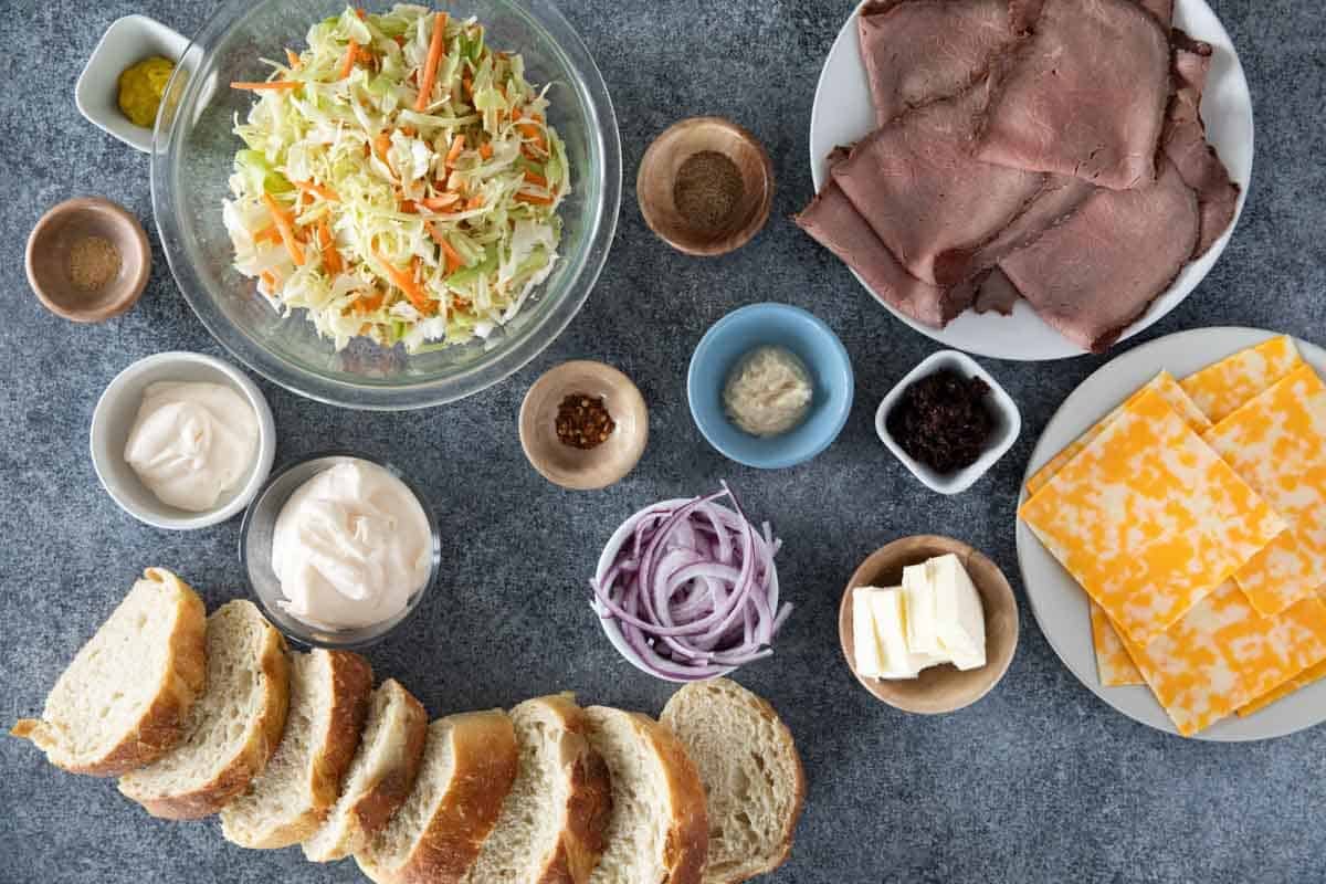 Ingredients for Roast Beef Panini