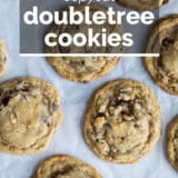 Doubletree Cookies with text overlay.