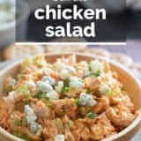 Buffalo Chicken Salad with text overlay.
