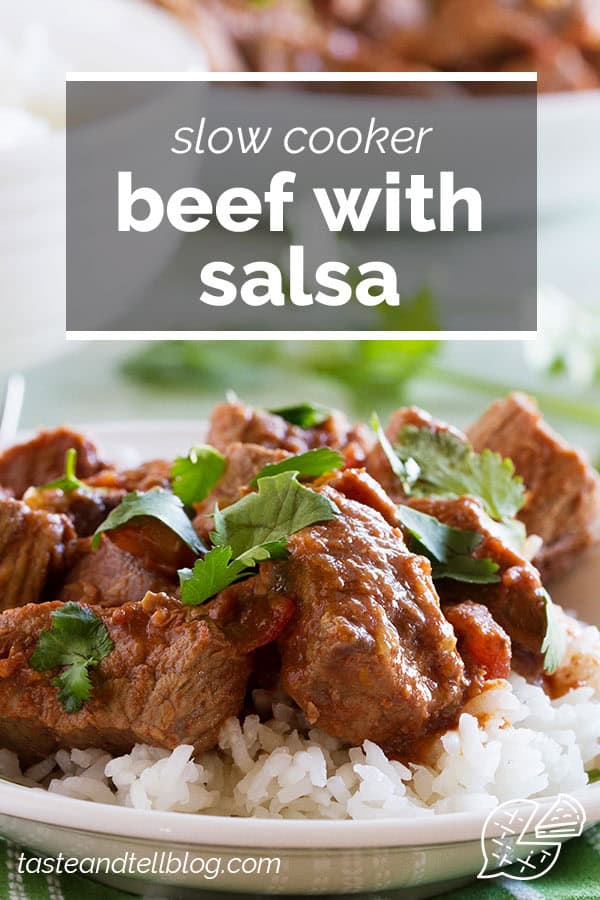Slow Cooker Beef with Salsa - Taste and Tell