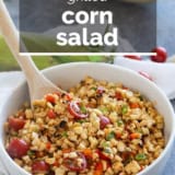 Grilled Corn Salad with text overlay.