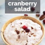 Cranberry Salad with text overlay.