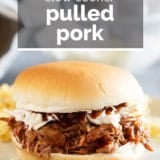 Slow Cooker Pulled Pork with text overlay.