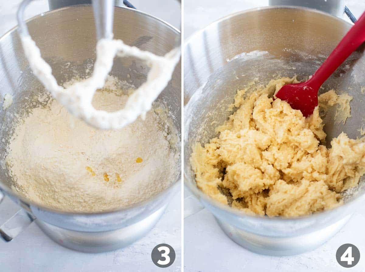 Making dough for Italian Christmas Cookies.
