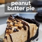Peanut Butter Pie with text overlay.