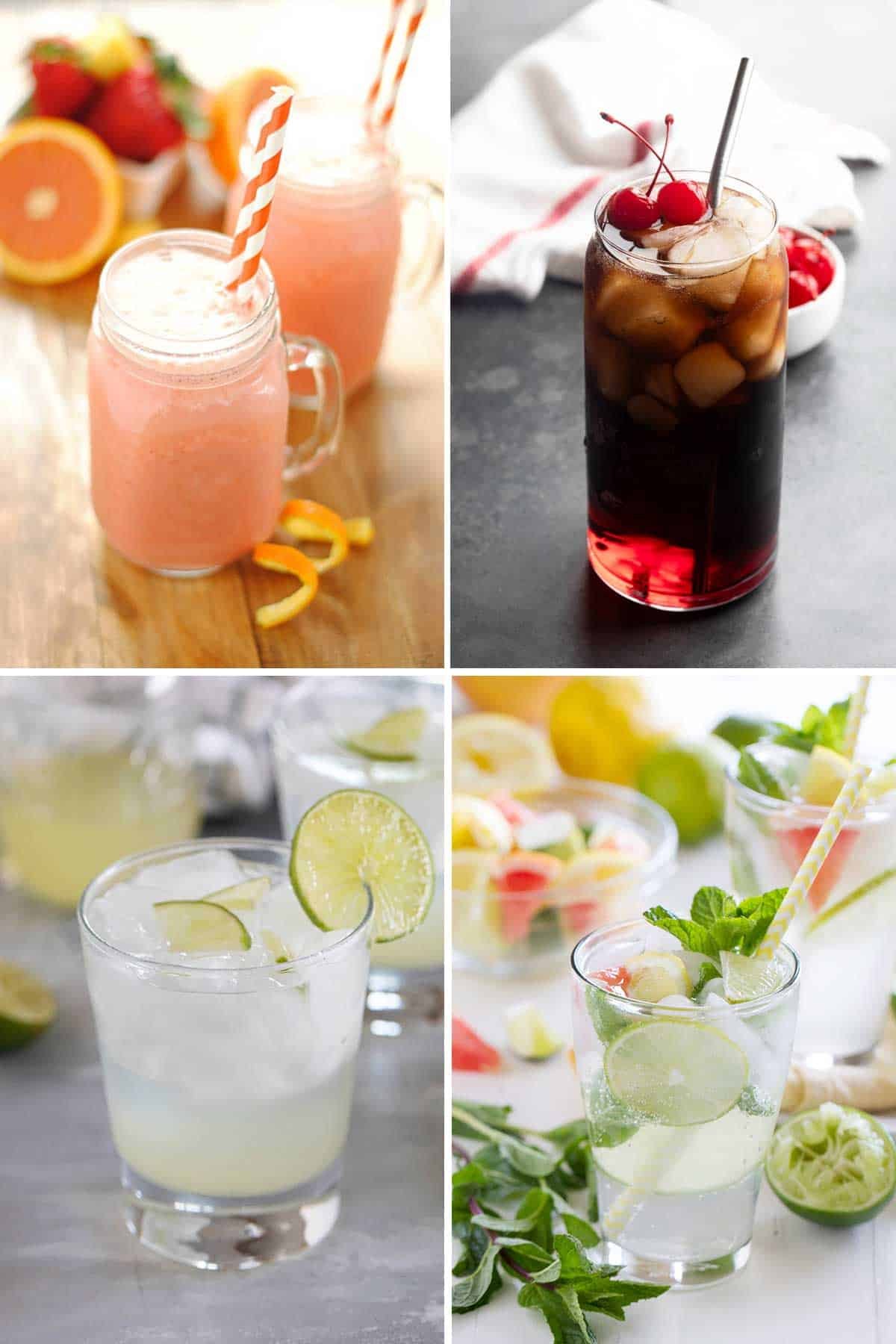 4 family friendly drink recipes.