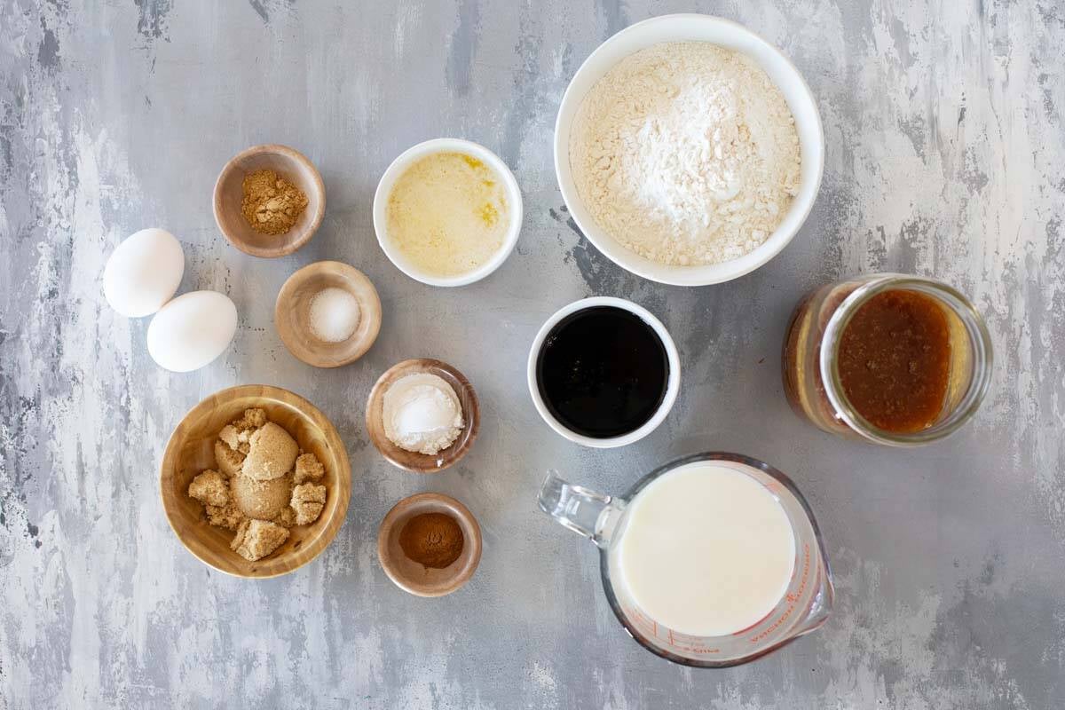 Ingredients for Gingerbread Pancakes.