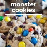 Monster Cookies with text overlay.