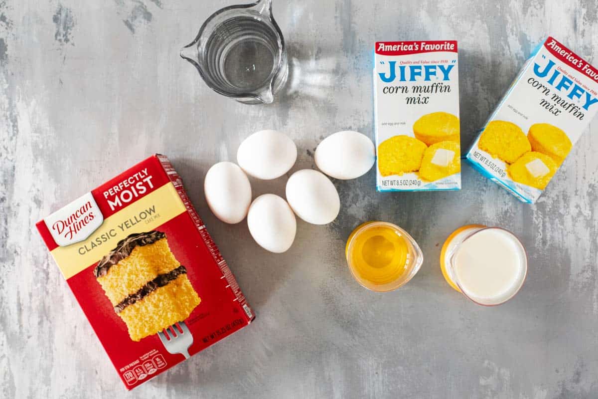 Ingredients for Boston Market Cornbread.