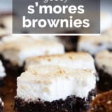 S'mores Brownies with text overlay.