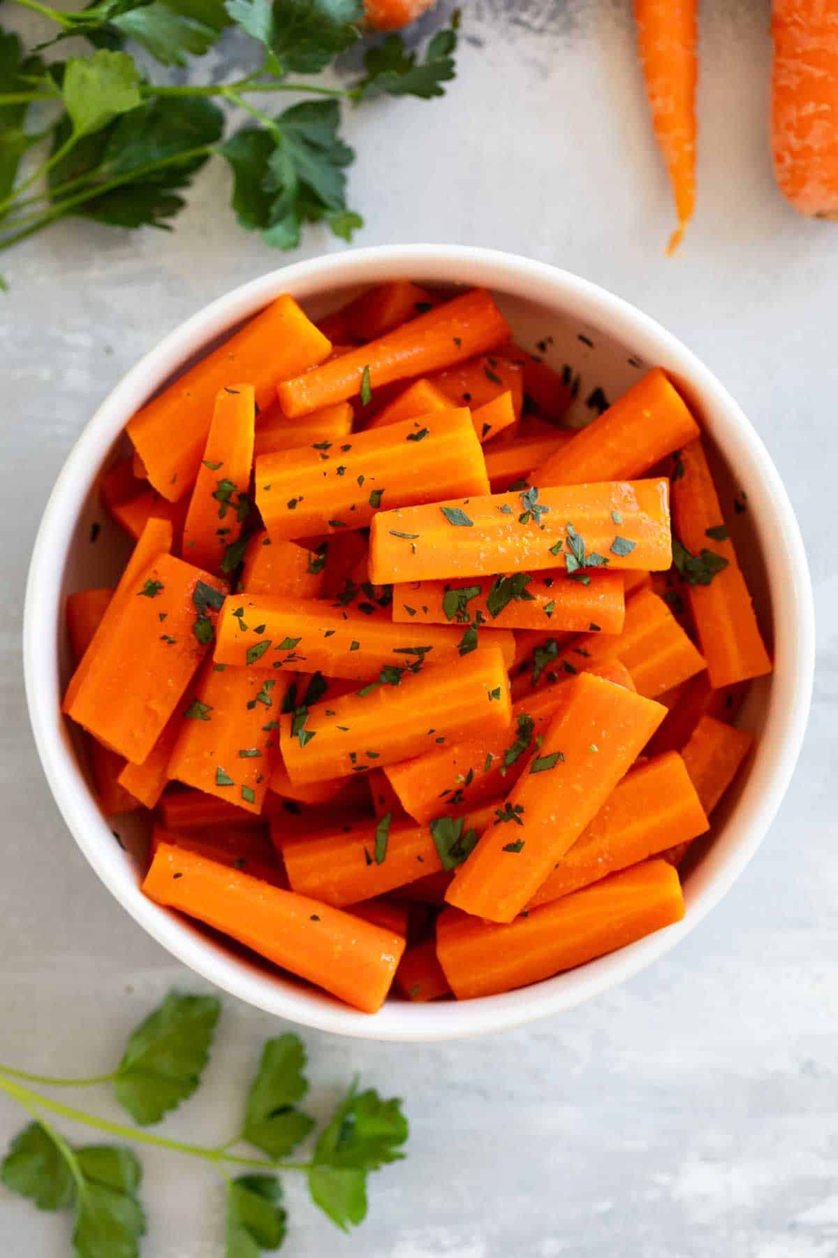 Slow Cooker Carrots (Cracker Barrel Copycat) in a bowl.