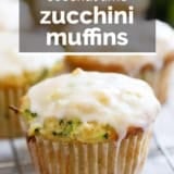 Coconut Lime Zucchini Muffins with text overlay.
