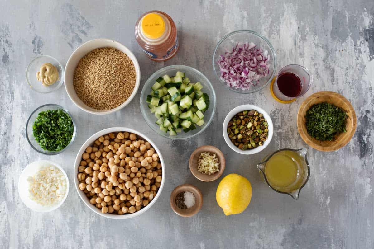 Ingredients for Jennifer Aniston Salad.
