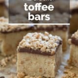 Ritz Cracker Toffee Bars with text overlay.
