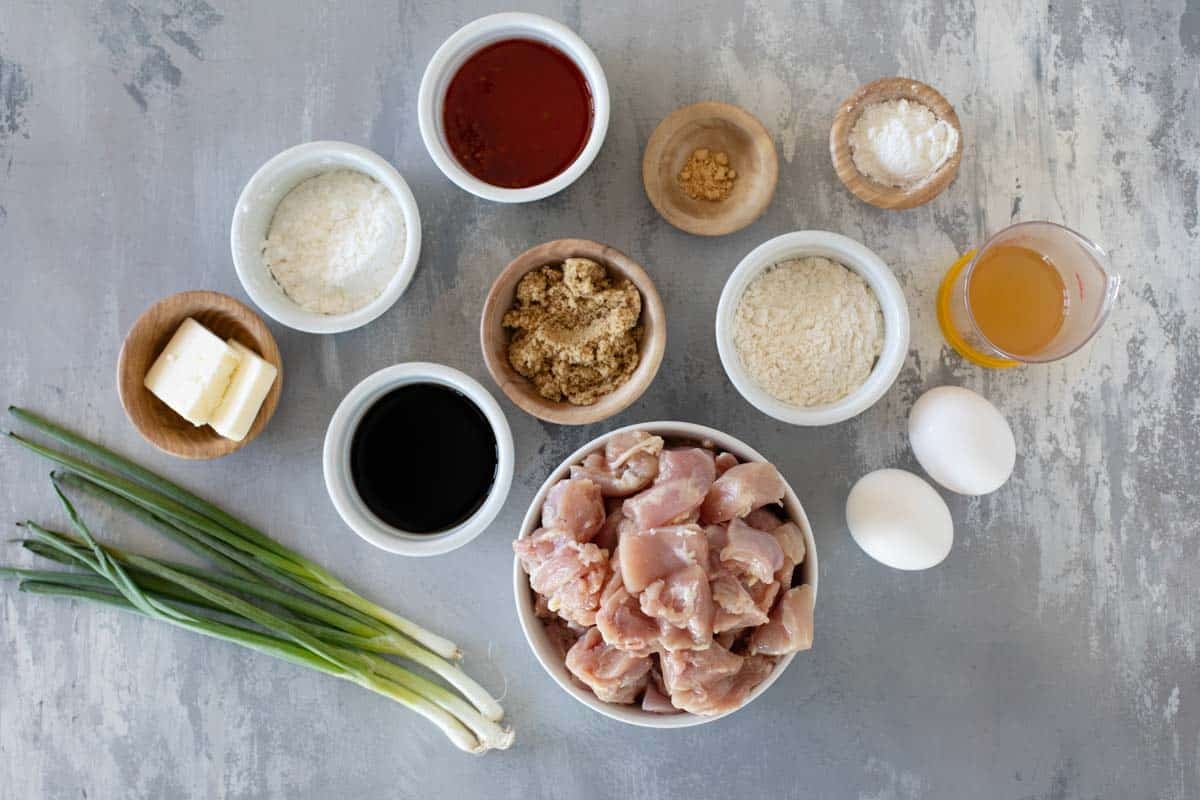 Ingredients for Chicken Oriental.